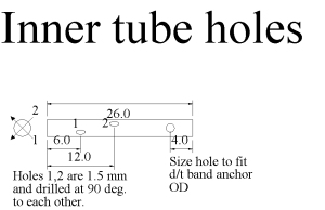 Inner tube holes