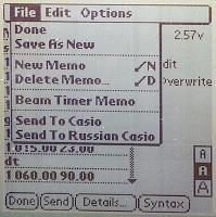 Editor file menu