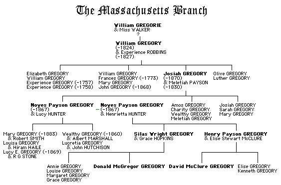 The Massachusetts Branch family tree